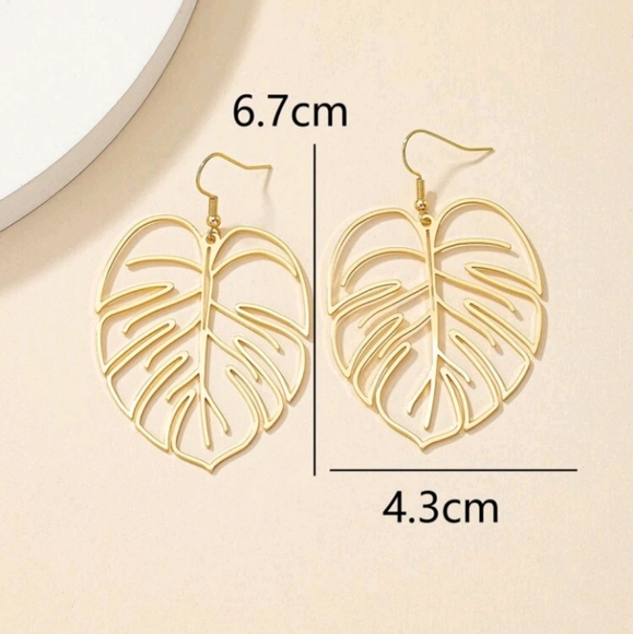 Leaf Drop Earrings - Picture 6 of 6